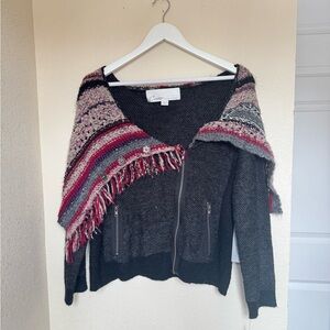 Elegant Black and Pink Sweater by Cactus